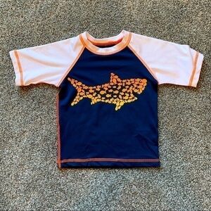 Wave Zone Fishy Raglan Rash Guard - 18 months